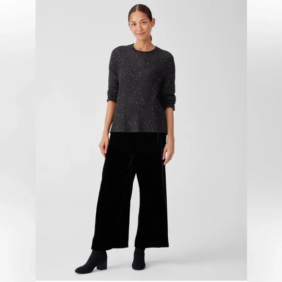 Eileen Fisher Merino Sequin Crew Neck Top size 3X, NWTs - Picture 5 of 14